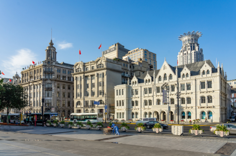 ัวิวถนนริมแม่น้ำหวงผู่